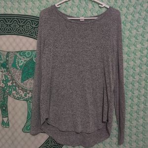 Grey Medium Lounge Long Sleeve Top